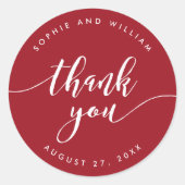 スクリプリラックストト編集可能な背景色 ラウンドシール (正面)