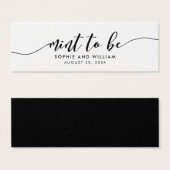 スクリプリラックストミントBe結婚式の引き出物ラベル (正面&裏面)