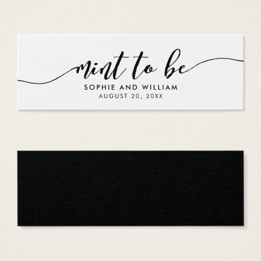 スクリプリラックストミントBe結婚式の引き出物ラベル (正面&裏面)