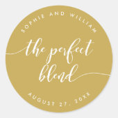 スクリプリラックストPerfect Blendカスタムカラー結婚の ラウンドシール (正面)