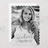 スクリプ人気があるト |写真卒業のお知らせ 案内状 (正面/裏面)