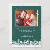 スクリプ信じト・スノーフレーク・オーバーレイ・クリスマスフォト シーズンカード (裏面)