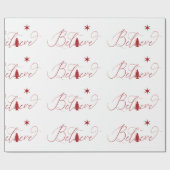 スクリプ信じト・ホリデー・ラッピング紙 ラッピングペーパー (フラット)