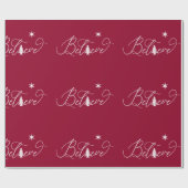 スクリプ信じト・ホリデー・ラッピング紙 ラッピングペーパー (フラット)