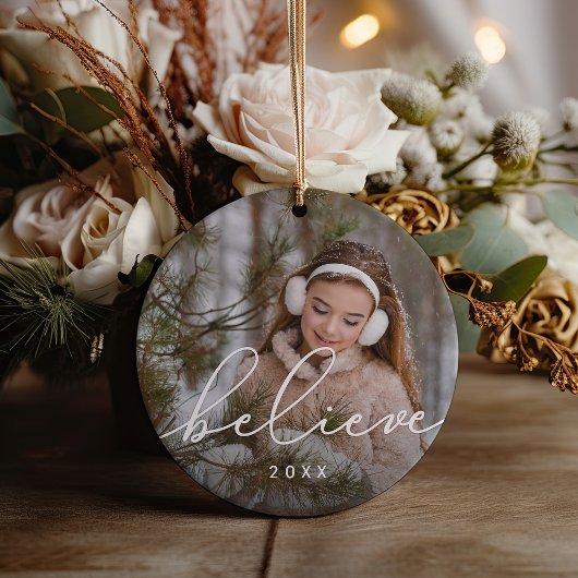 スクリプ信じト |写真 セラミックオーナメント