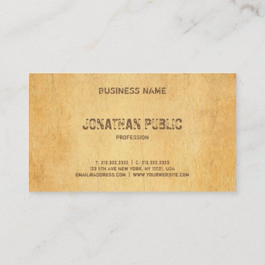 スクリプ動揺してト文字エレガントヴィンテージ旧紙 名刺 (裏面)