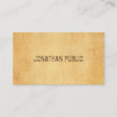 スクリプ動揺してト文字エレガントヴィンテージ旧紙 名刺 (正面)