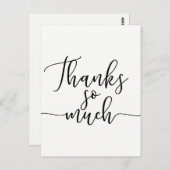 スクリプ感謝していトの種類にお礼をモダン申し上げる ポストカード (正面/裏面)