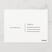 スクリプ感謝していトの種類にお礼をモダン申し上げる ポストカード (裏面)