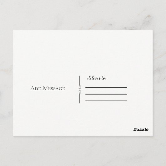 スクリプ感謝していトの種類にお礼をモダン申し上げる ポストカード (裏面)