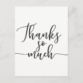 スクリプ感謝していトの種類にお礼をモダン申し上げる ポストカード (正面)