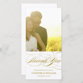 スクリプ感謝していト | 写真結婚カードに感謝 サンキューカード (正面/裏面)