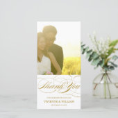 スクリプ感謝していト | 写真結婚カードに感謝 サンキューカード (スタンド正面)