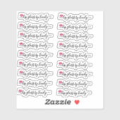 スクリプ澄んリップグロスチューブラベル シール (シート)