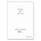 スクリプ素朴トのメ結婚ニュー・オプション座席表 テーブルナンバー (正面)