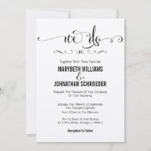 スクリプ素朴トの結婚式招待状カード 招待状 (正面)