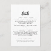 スクリプ素朴トの結婚詳細エンクロージャカード エンクロージャーカード (正面)