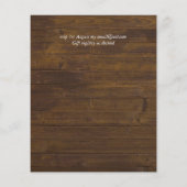 スクリプ素朴トカントリーバーンウッドランドバジェット結婚ズ (裏面)