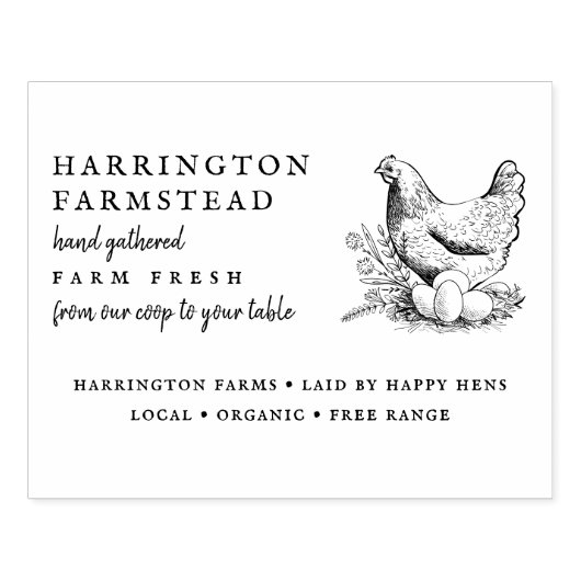 スクリプ素朴トファミリーファーム生卵カートン ラバースタンプ (インプリント)