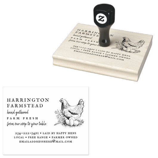 スクリプ素朴トファミリーファーム生卵カートン ラバースタンプ (押印)