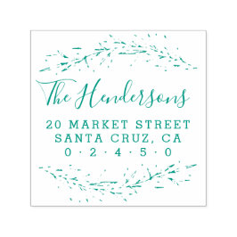 スクリプ素朴トファミリー名植物学差出人住所 セルフインキングスタンプ