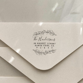 スクリプ素朴トファミリー名植物学差出人住所 ラバースタンプ