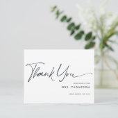 スクリプ素朴トモダンブライダルシャワーありがとう ポストカード (スタンド正面)