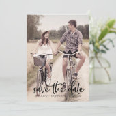 スクリプ素朴ト光源写真テンプレート日付の保存 セーブザデート (スタンド正面)