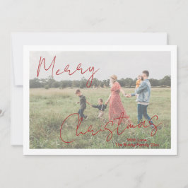 スクリプ素朴ト写真のクリモダンスマス シーズンカード