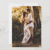 スクリプ素朴ト写真のモダンブライダルシャワー 招待状 (裏面)