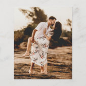 スクリプ素朴ト写真モダン予算の結婚式 (裏面)