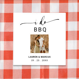 スクリプ素朴ト写真I do BBQ婚約パーティ スタンダードカクテルナプキン