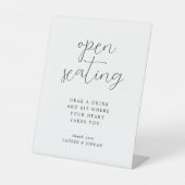 スクリプ素朴ト席を探すオープンシート 台座サイン (正面)