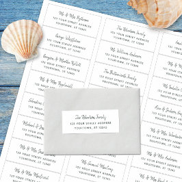 スクリプ素朴ト結婚のゲスト住所 シール