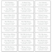 スクリプ素朴ト結婚のゲスト住所 シール (正面)