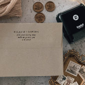 スクリプ素朴ト結婚の差出人住所 セルフインキングスタンプ