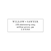 スクリプ素朴ト結婚の差出人住所 セルフインキングスタンプ (デザイン)