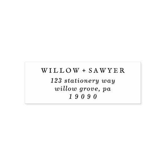 スクリプ素朴ト結婚の差出人住所 セルフインキングスタンプ (デザイン)