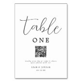 スクリプ素朴ト結婚のQRコード テーブルナンバー (裏面)