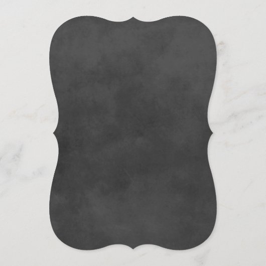 スクリプ素朴ト黒のチョーク結婚ボードの夕食 メニュー (裏面)