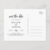 スクリプ素朴ト3 Photo日付の保存 インビテーションポストカード (裏面)