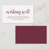 スクリプ素朴ト、ブルゴーニュ結婚ーの願い事 エンクロージャーカード (正面/裏面)