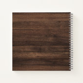 スクリプ素朴トBarn Wood Newlywedsゲストブック ノートブック (裏面)