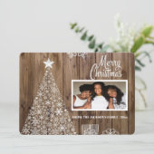 スクリプ素朴トMerry Christmas Photo シーズンカード (スタンド正面)