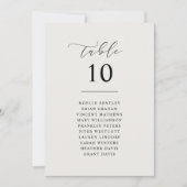 スクリプ結婚トのテーブル番号披露宴カード記号 招待状 (正面)