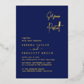 スクリプ結婚トのホイ実在ル招待状 箔招待状 (正面)