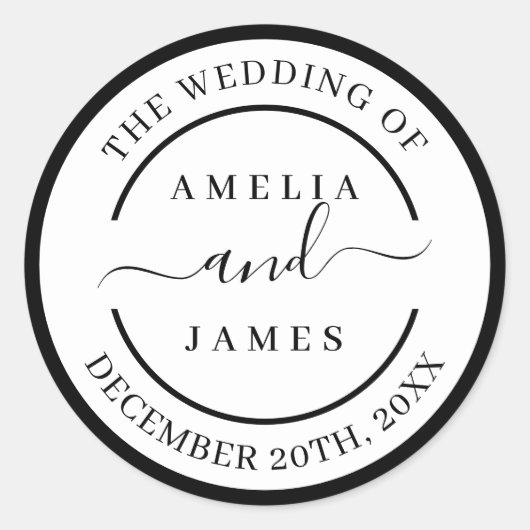 スクリプ結婚トのモダン概要 ラウンドシール (正面)