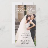 スクリプ結婚トの感謝 サンキューカード (正面)