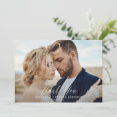 スクリプ結婚ト写真の感謝していあなたの植物学 サンキューカード (スタンド正面)