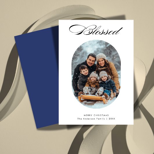 スクリプ賛美トの宗教モダン的なクリスマス写真 シーズンカード